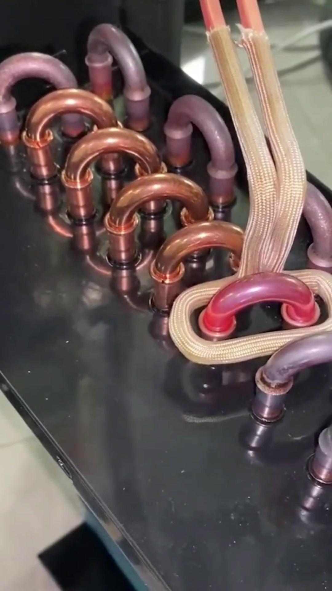 高频钎焊空调铜管，简单高效替代火烧 